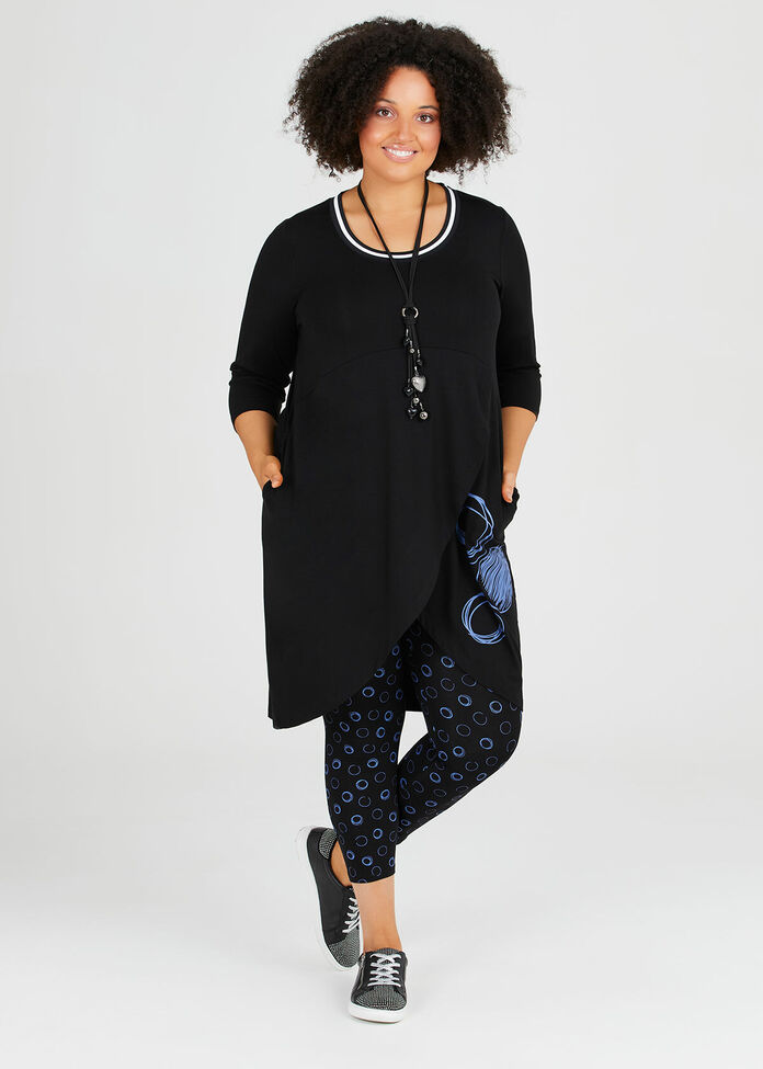 Natural Take Me 3/4 Sleeve Tunic, , hi-res