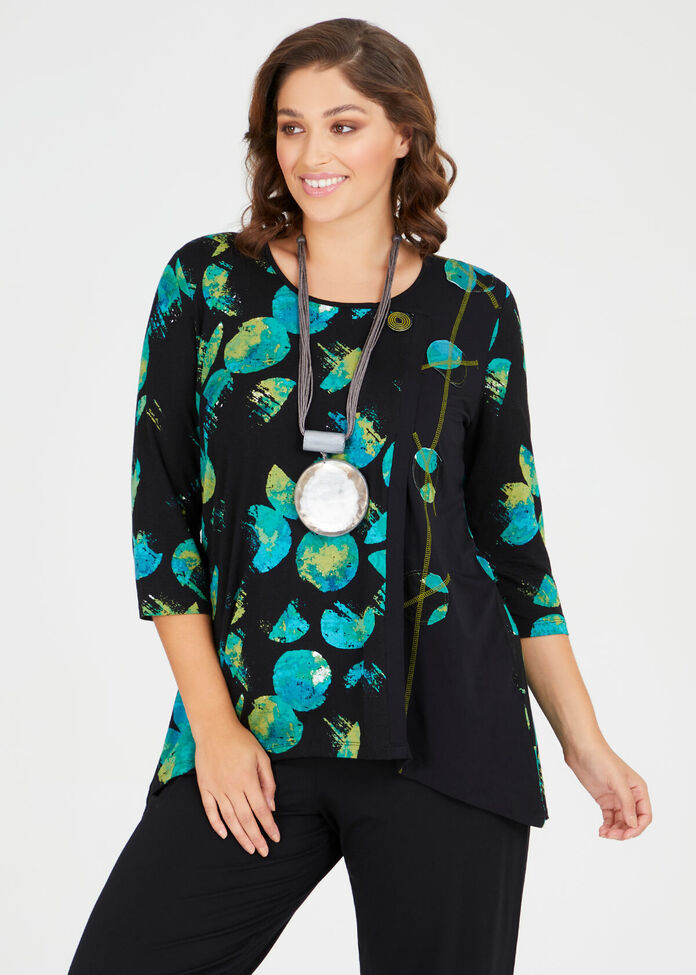 Ombre Spot Bamboo Top, , hi-res