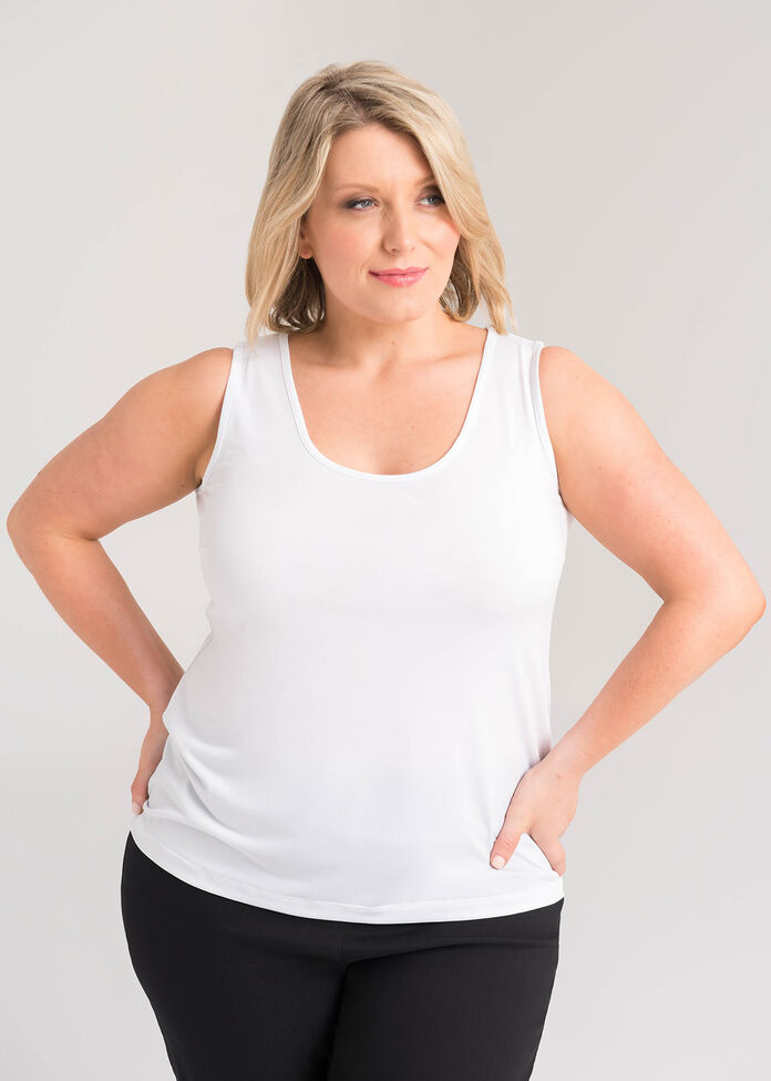 Petite Luna Base Cami White XXSP, , hi-res