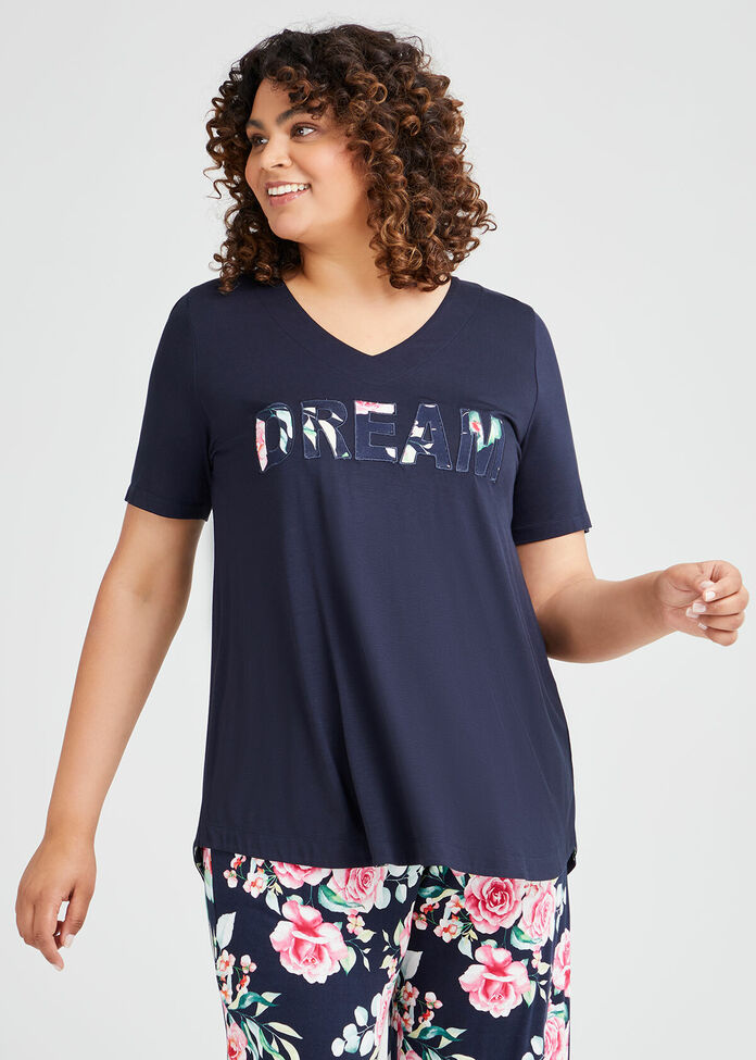 Bamboo Bouquet Pyjama Top, , hi-res