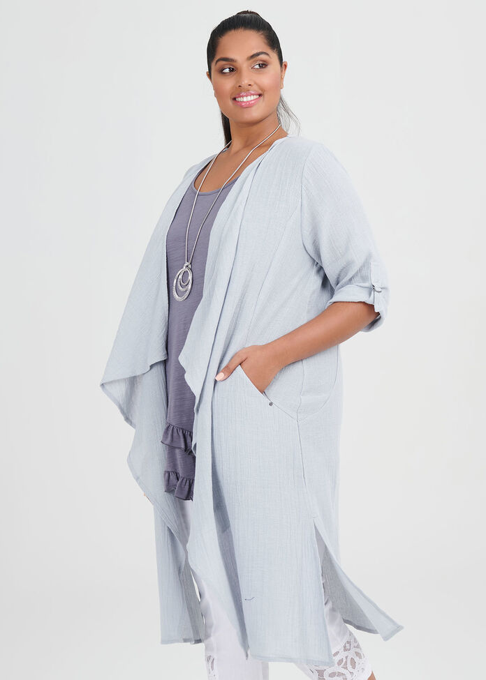 Linen Whitehaven Duster, , hi-res