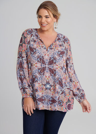 Plus Size Boho Breeze Blouse