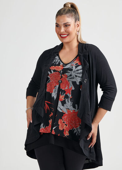 Plus Size Snug Jazz Cardi