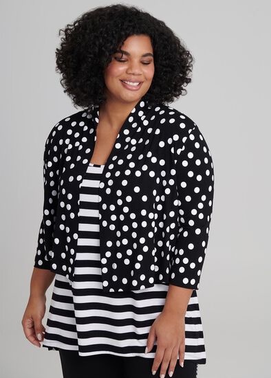 Plus Size Forever Spot Cardi