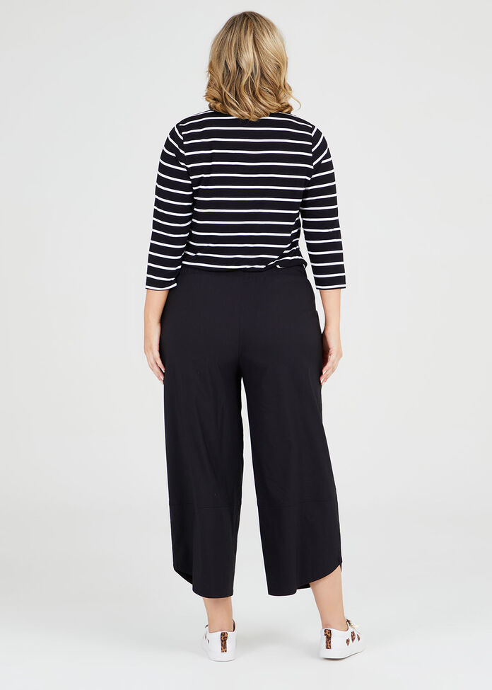 Tencel Trapeze Wide Leg Pant, , hi-res