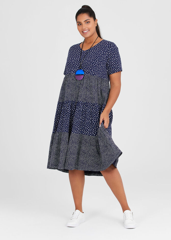 Organic Cotton Spot Dress, , hi-res