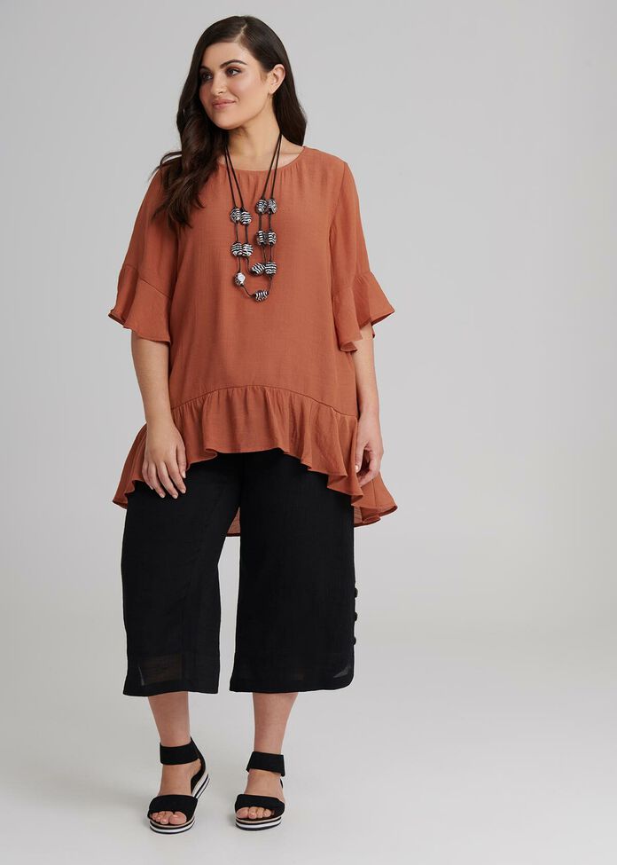 Sahara Button Crop Pant, , hi-res