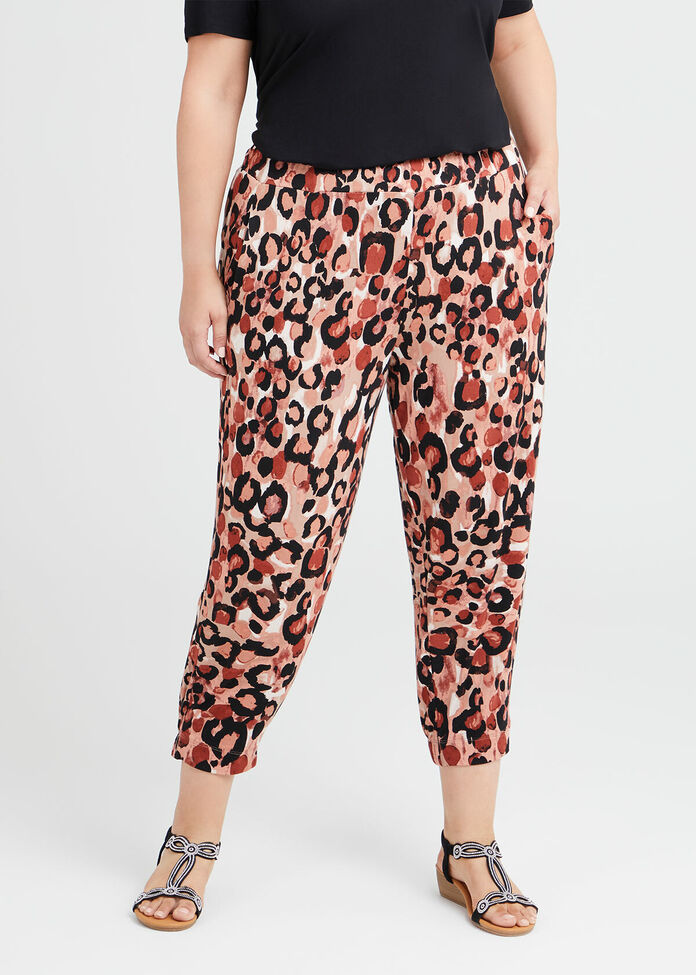 Bamboo Animal Drift Crop Pant, , hi-res