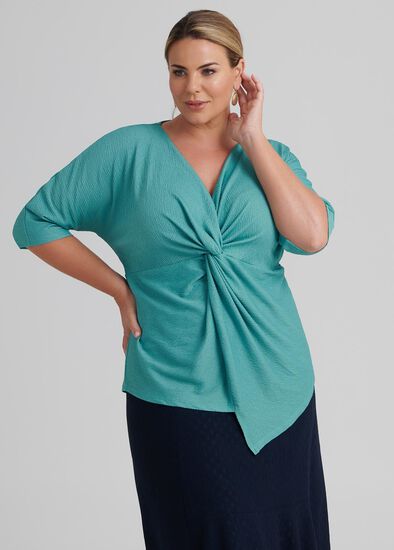 Plus Size Tess Short Sleeve Knit Top