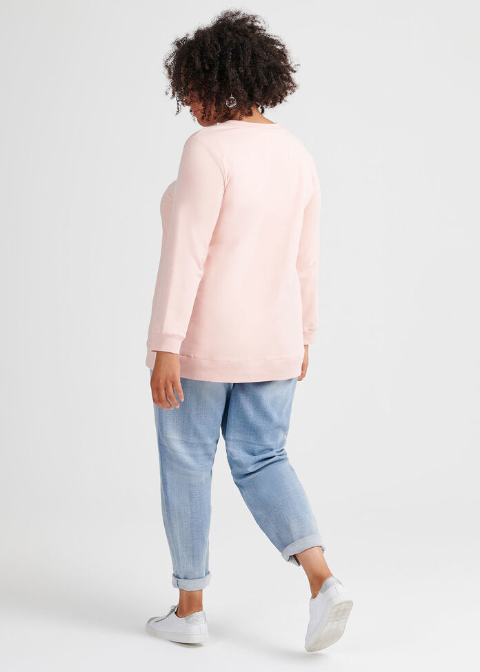 Organic Rose All Day Top, , hi-res