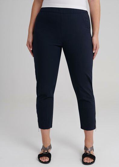 Plus Size Ankle Zip Pant