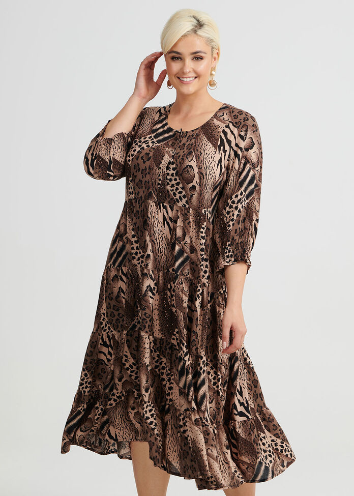 Animal Hues Maxi Dress, , hi-res