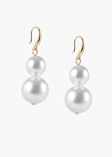 Double Pearl Earrings