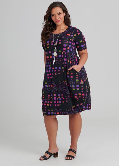 Plus Size Quatro Short Sleeve Dress