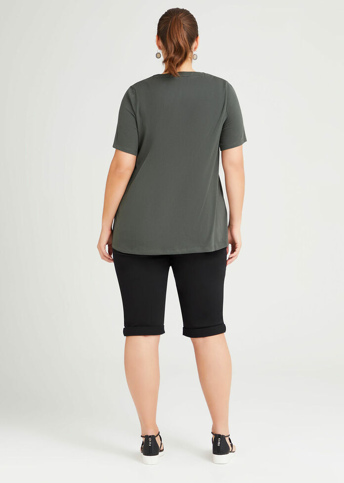 Organic Henley Neck T-shirt, , hi-res