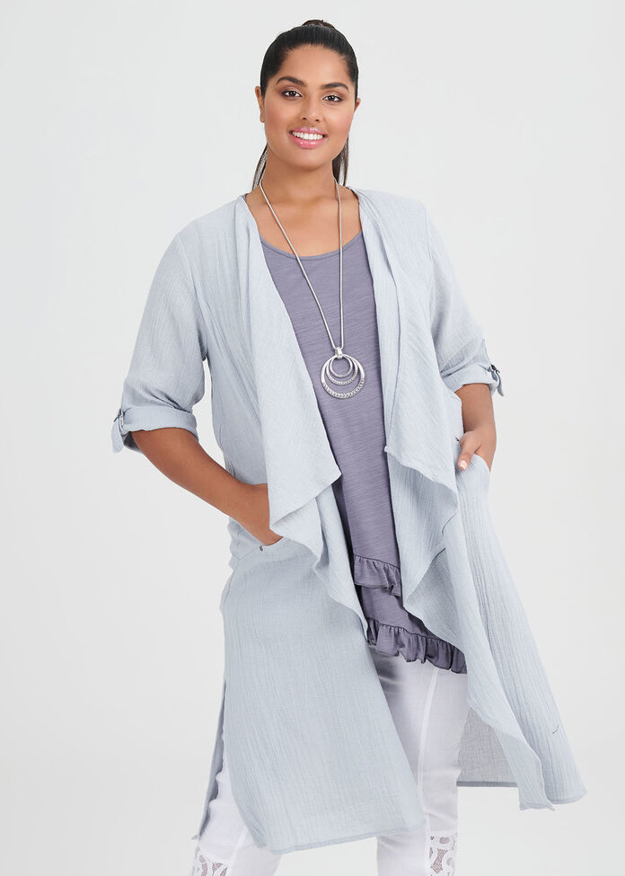 Linen Whitehaven Duster, , hi-res