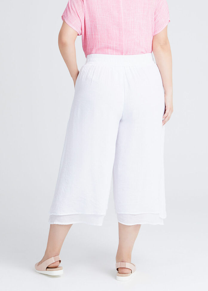 Natural Layered Crop Pant, , hi-res