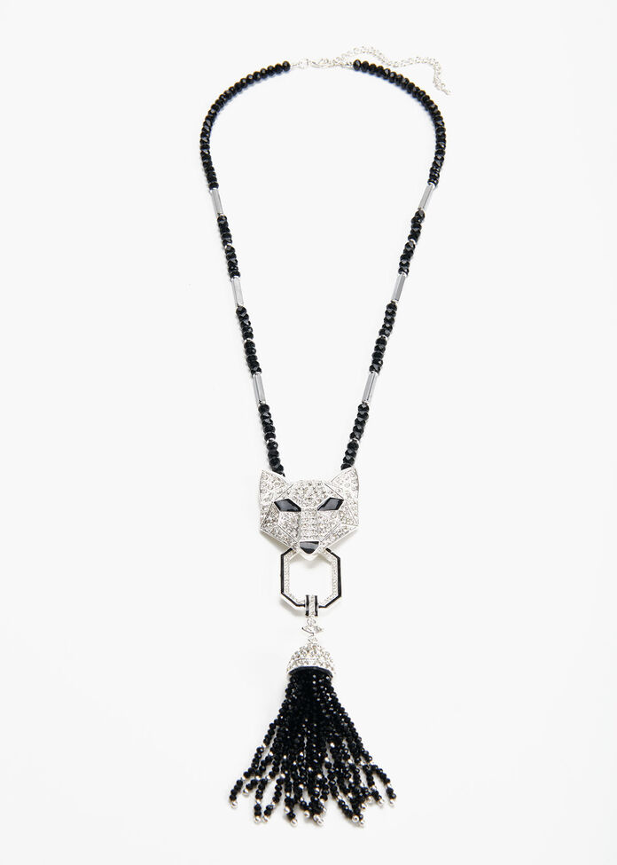 Crystal Fox Necklace, , hi-res