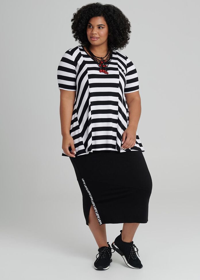 Elation Stripe Top, , hi-res