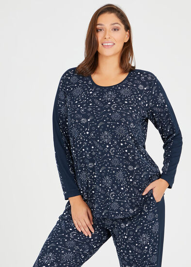 Plus Size Bamboo Celestial Pj Top