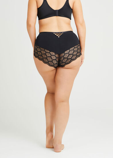 Plus Size Micro Keyhole Lace Brief