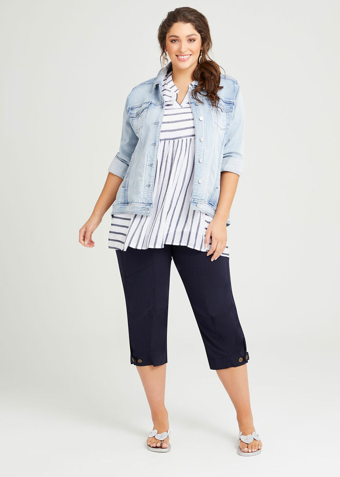 Kristine Natural Stripe Tunic, , hi-res