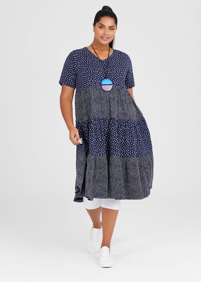 Organic Cotton Spot Dress, , hi-res