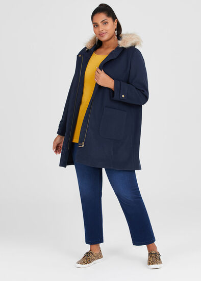 Plus Size Duffle Jacket