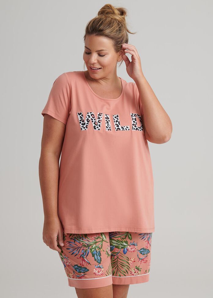 Wild Pj Tee, , hi-res