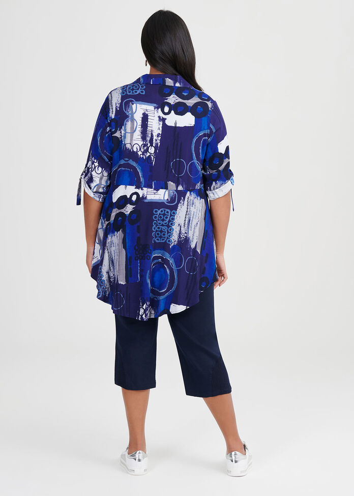 Viscose Indigo Vibes Shirt, , hi-res