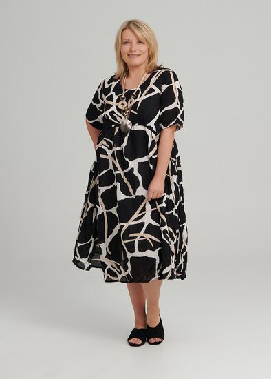 Plus Size Petite Abstract Dress