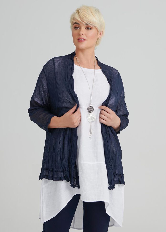 Mesh Essential Cardi, , hi-res