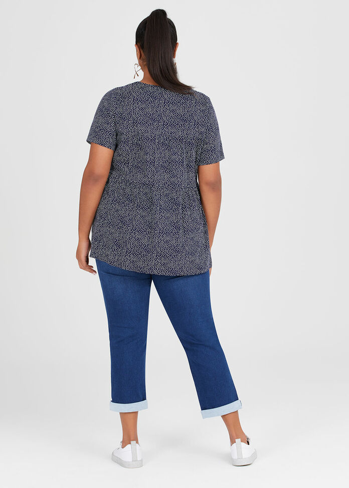 Organic Ditsy Spot Top, , hi-res