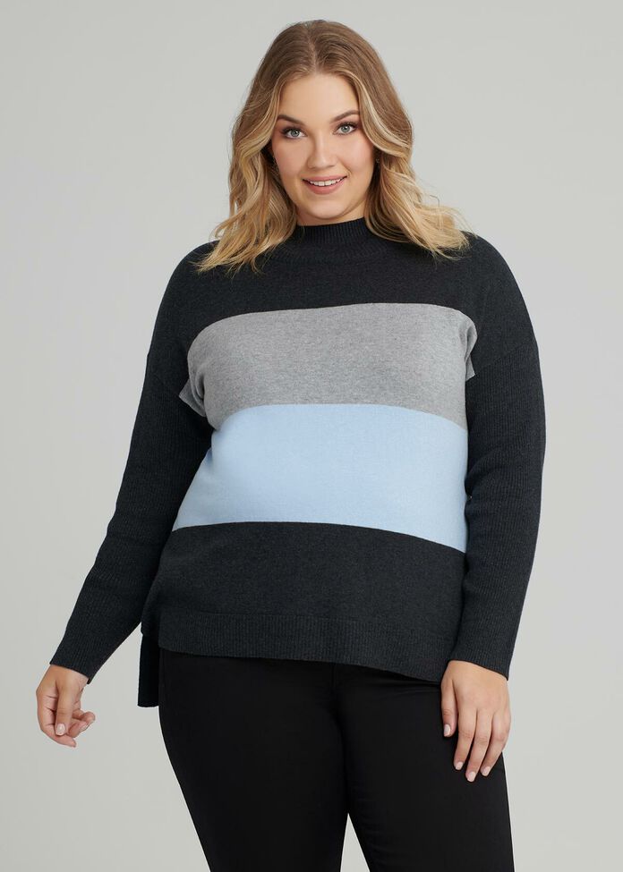 Sunset Stripe Jumper, , hi-res