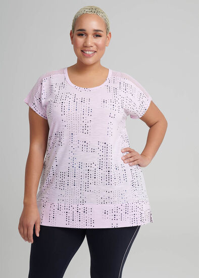 Plus Size Geo Spot Active Tee