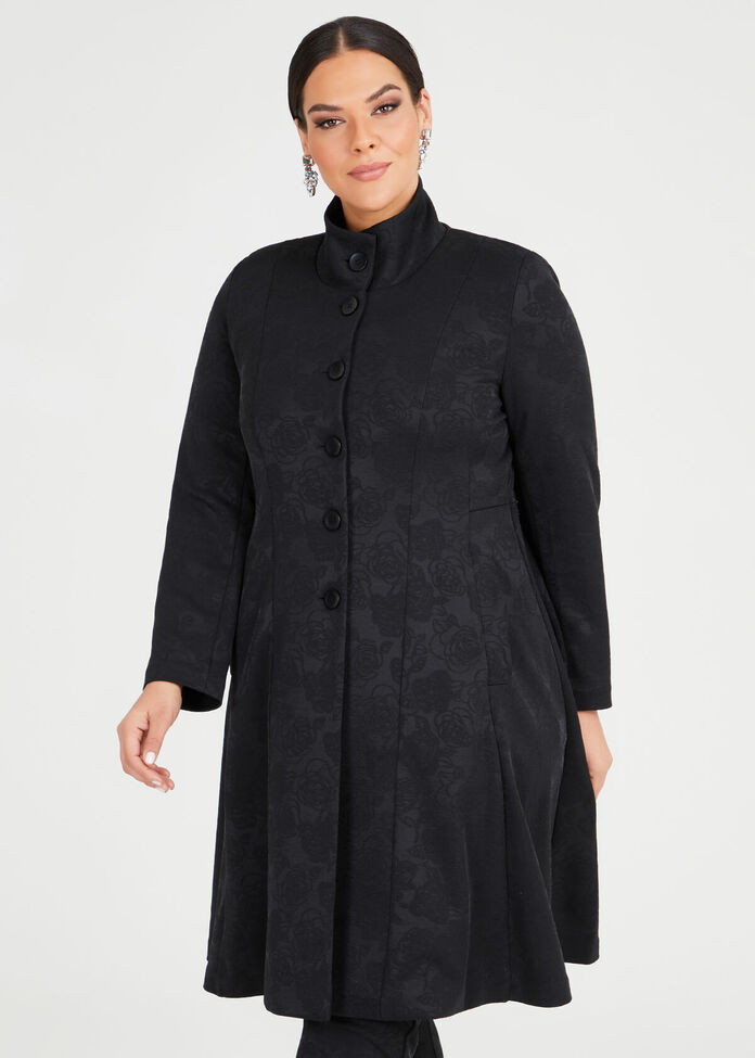 Bacarra Jacquard Opera Coat, , hi-res