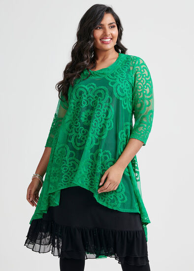 Plus Size Green With Envy Tunic