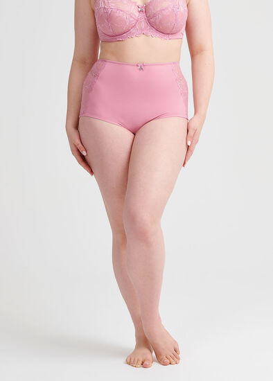 Plus Size Lace Trim Brief