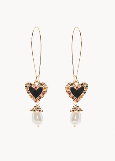 Gem Heart Earrings