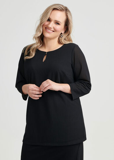 Plus Size Debra Textured Knit Top