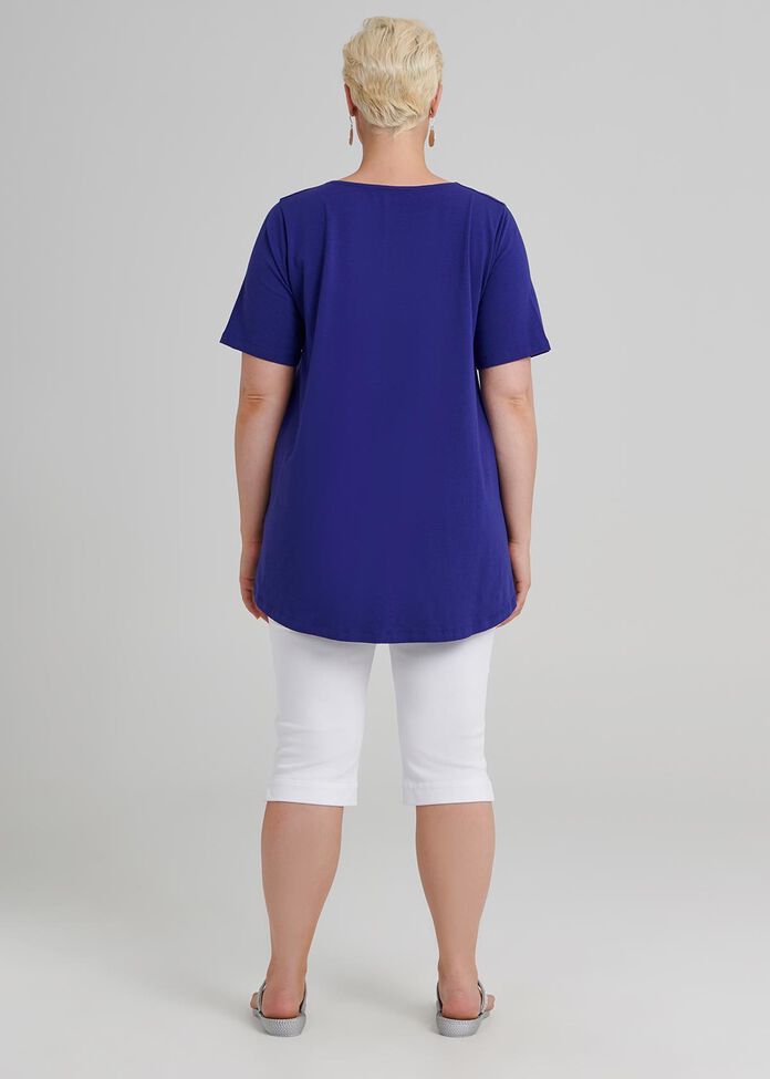 V Neck Swing Tee, , hi-res