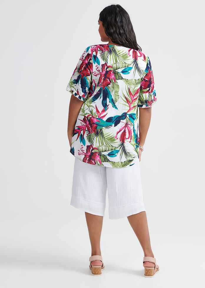 Cotton Tropical Top, , hi-res