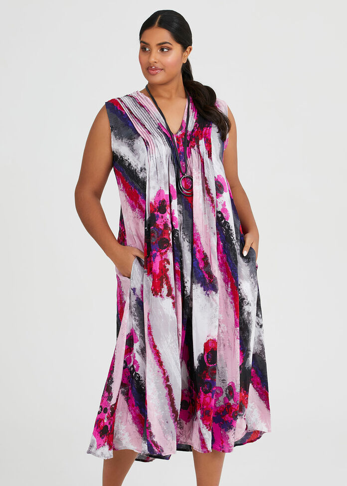 Calypso Maxi Viscose Dress, , hi-res