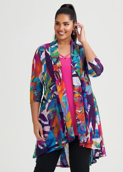 Plus Size Ruffle Mania Cardi