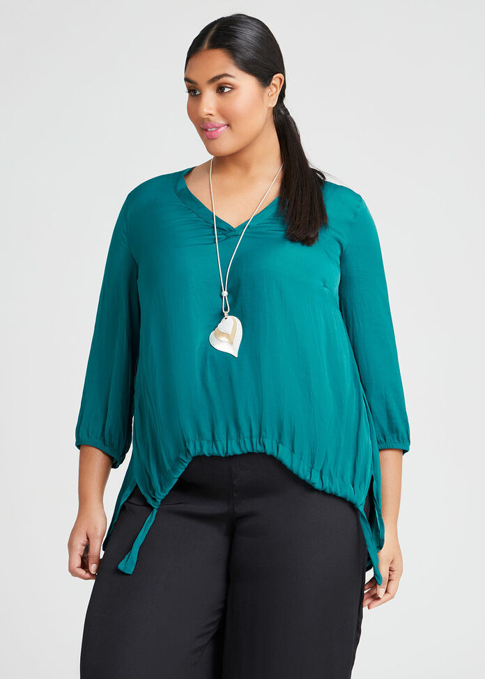 Luxe Tie Top, , hi-res