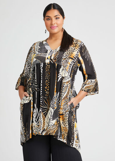 Plus Size Natural Great Escape Boho Tunic