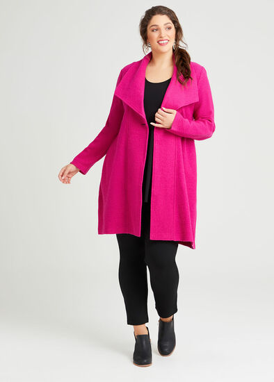 Plus Size Morgan Boiled Wool Coat