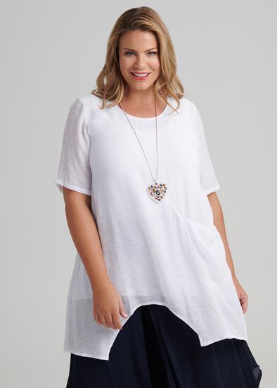 Plus Size Spliced Tunic