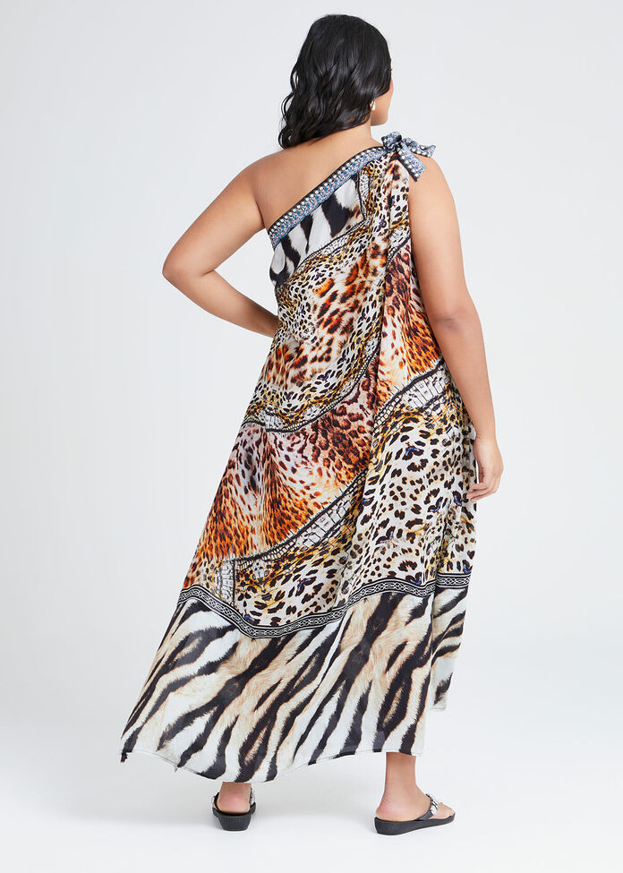 Wild Side Viscose Dress, , hi-res