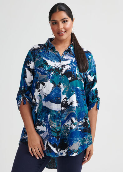 Plus Size Crystal Shirt